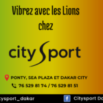 Vibrez avec les lions chez @Citysen_dakar